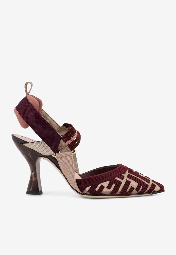 Fendi Colibri 55 Monogram Slingback Pumps Plum 8J8875AWCXF1V8U_NUDO PLUM_42821567