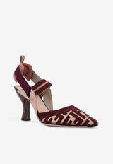 Fendi Colibri 55 Monogram Slingback Pumps Plum 8J8875AWCXF1V8U_NUDO PLUM_42821567