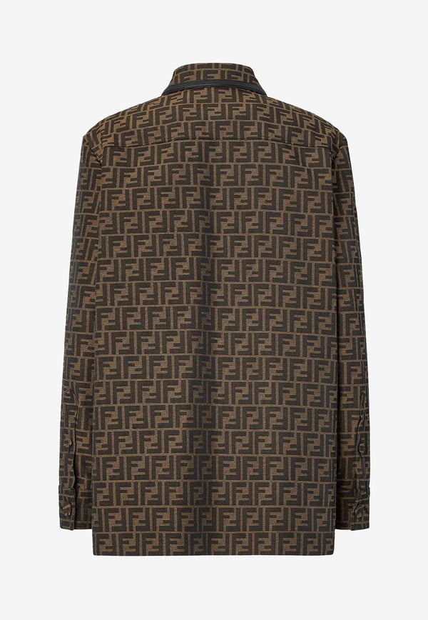 Fendi Monogram Buttoned Jacket Brown FJ7564A5W3F118W_Tobacco_42821611