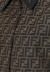 Fendi Monogram Buttoned Jacket Brown FJ7564A5W3F118W_Tobacco_42821611