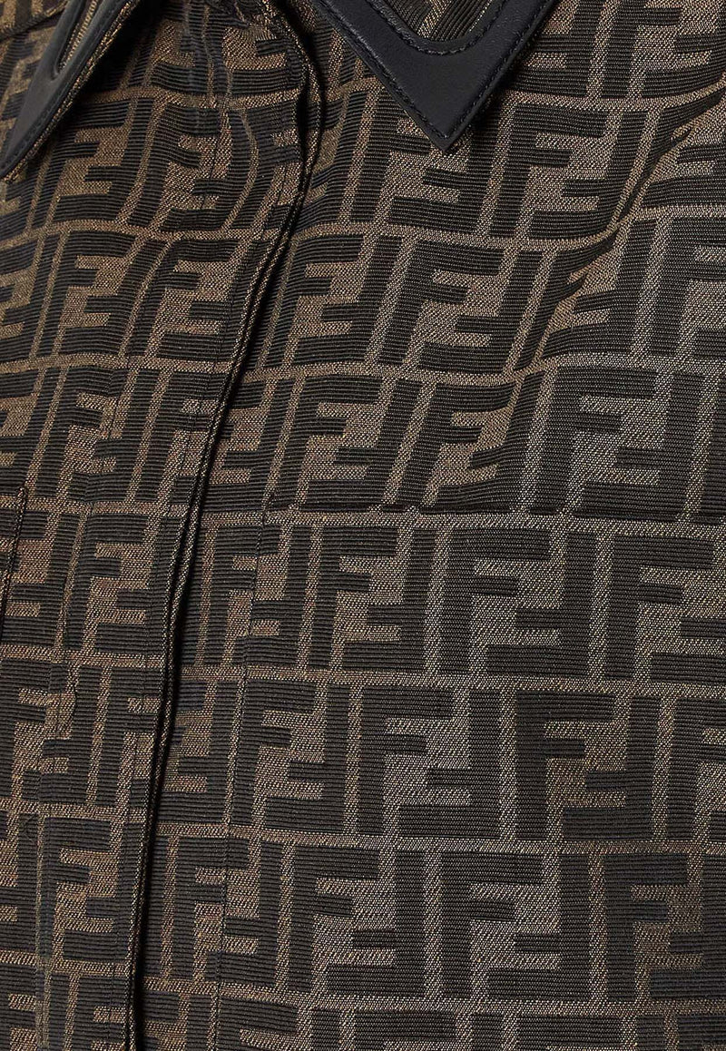 Fendi Monogram Buttoned Jacket Brown FJ7564A5W3F118W_Tobacco_42821611