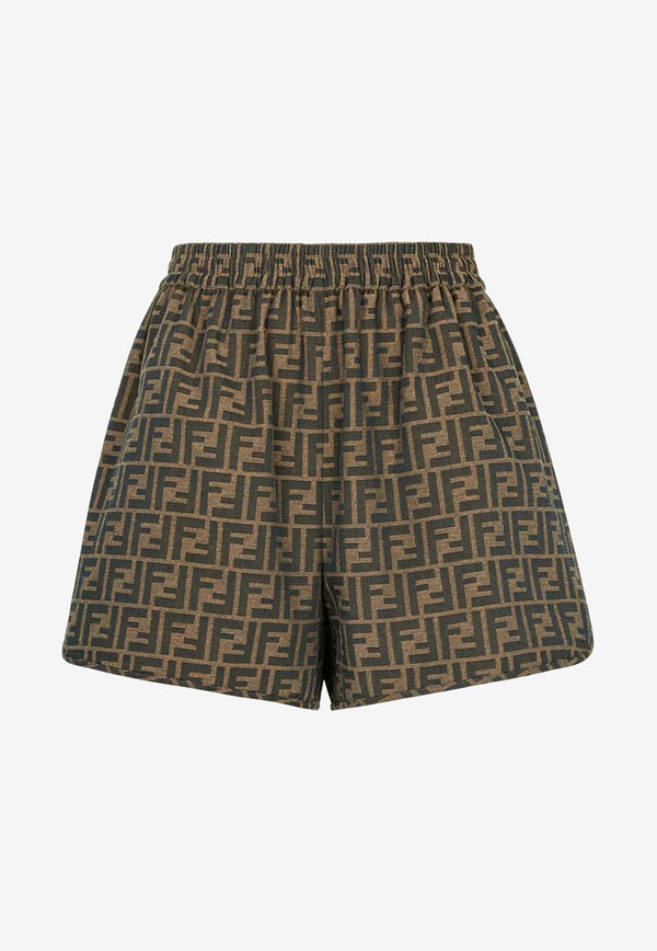 Fendi Monogram Mini Shorts Brown FR6259A5W3F118W_Tobacco_42821560