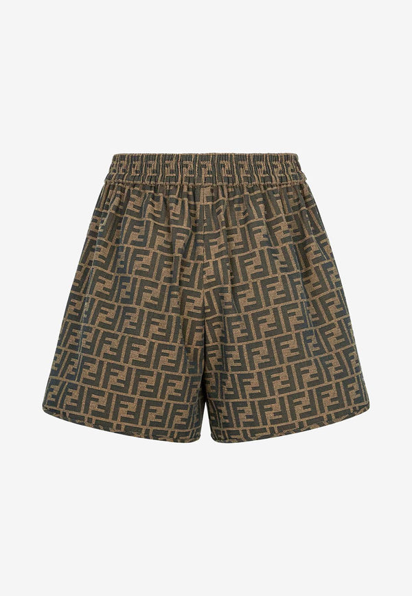 Fendi Monogram Mini Shorts Brown FR6259A5W3F118W_Tobacco_42821560