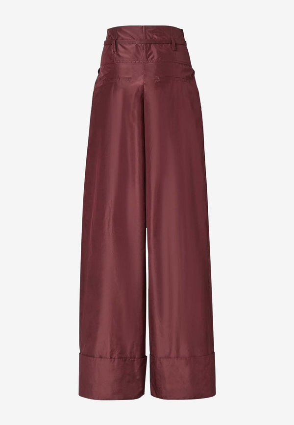 Fendi Silk Tailored Pants Plum FR6673AW7CF1UKF_PLUM 26_42821647