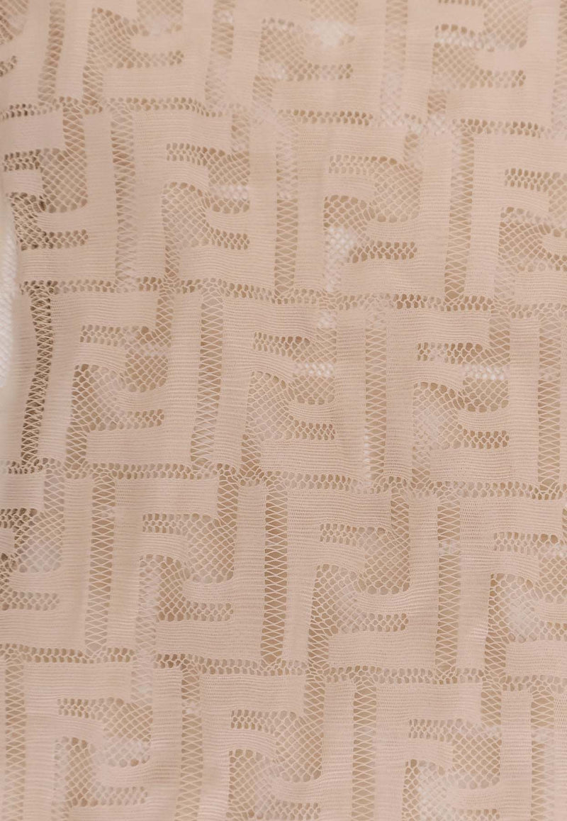 Fendi FF Jacquard High-Neck Top Beige FS9763AW8KF1UKB_MOU 26_41974891