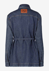 Fendi Denim Buttoned Jacket Blue FLF677AW82F1UKI_BLUEBERRY-26_42821652