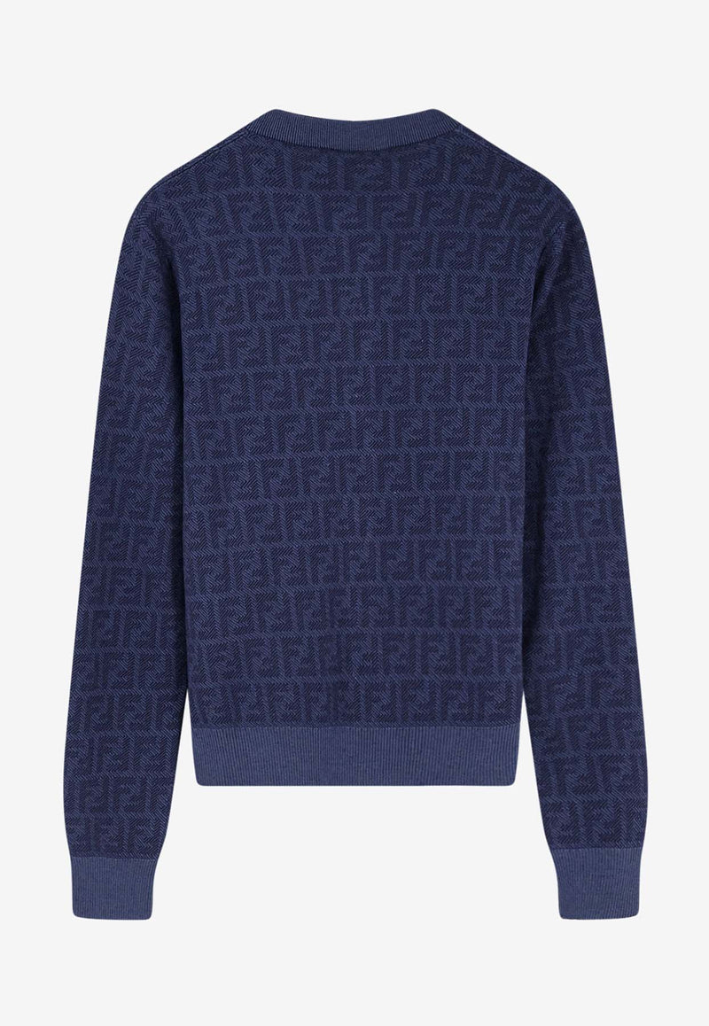 Fendi FF Jacquard Cardigan Blue FZE566AYM1F1UKI_BLUEBERRY 26_41974879
