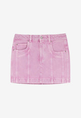 Isabel Marant Etoile Juana Denim Mini Skirt Pink JU0448FAD1H02E40PK_Pink_41973294