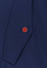 Kiton Ciro Paone Logo Embroidered Zip-Up Jacket Blue UBLM03K0741H13_Red_42176939