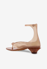 Chloé Jelly Thong Sandals Brown CHC25U09VRQ260_Sunny Brown_41114874