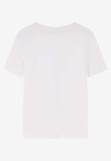 Chloé Logo Print Crewneck T-shirt White CH26SJH08197101_White_41114685