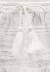 Isabel Marant Etoile Puria Ruffled Mini Skirt White SH0255FAD1J05E20WH_White_41973138