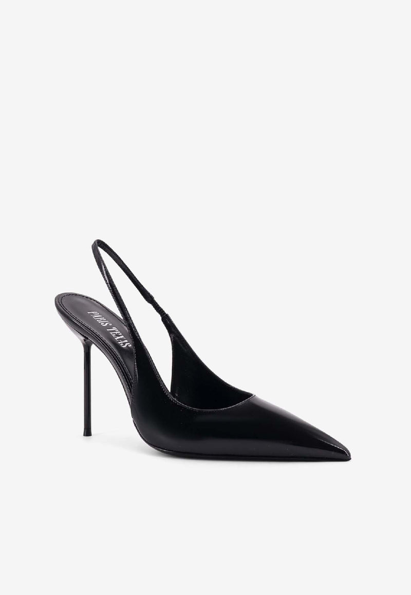 Paris Texas Lidia 105 Slingback Leather Pumps Black PX913XVN01BLACK_Black_42176720