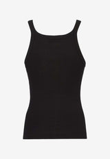 Fendi Logo Embroidered Tank Top Black FS7966ANQMF0GME_Black_42821649