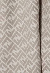 Fendi FF Silk and Wool Poncho Gray FXX782AQ8GF0QZ0_Grey_42822717