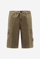 Stone Island Logo-Patched Cargo Shorts L1S15L100018S0004V015G_Military Green_43233372