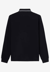 Stone Island Logo-Patched Polo T-shirt L1S152200012S0018V0020_Blue_43233365