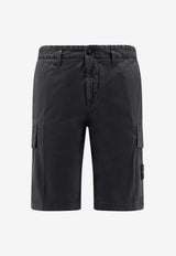 Stone Island Logo-Patched Cargo Shorts L1S15L100018S0004V0129_Black_43233368