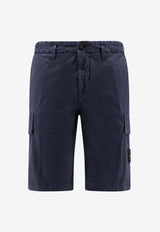 Stone Island Logo-Patched Cargo Shorts L1S15L100018S0004V0120_Blue_43233363
