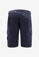 Stone Island Logo-Patched Cargo Shorts L1S15L100018S0004V0120_Blue_43233363