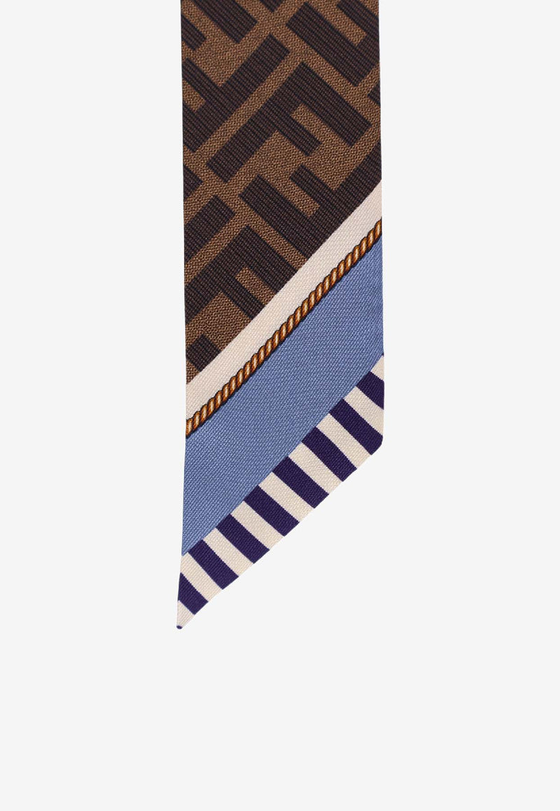 Fendi Floral Silk Bandeau Multicolor FXT011ASQFF1P2O_VIOLET BLUE_42823234