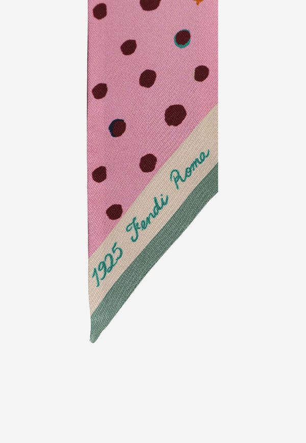 Fendi Polka-Dots Silk Bandeau Multicolor FXT011AWEYF1VHA_RSO SCURO RA_42822668