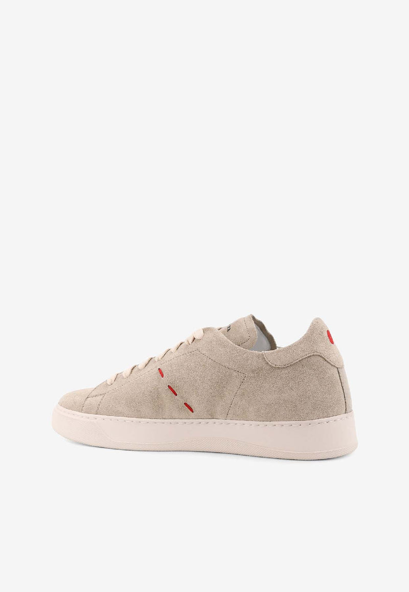 Kiton Ciro Paone Suede Lace-Up Sneakers Beige USSA421N0141207SAND_Sand_42176838