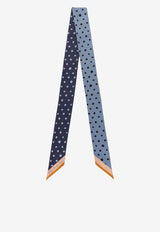 Fendi Polka-Dots Silk Bandeau Blue FXT011AWEYF158C_AZZURRO NERO_42822706