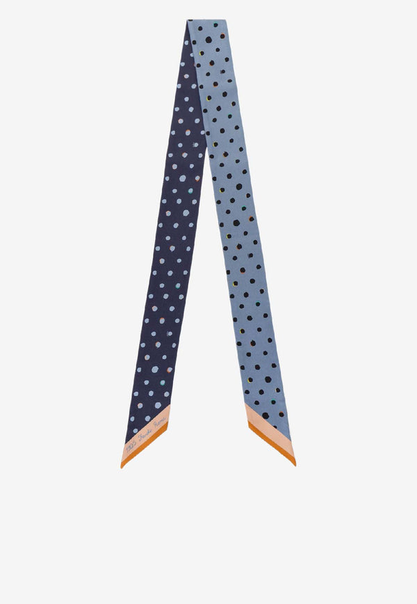 Fendi Polka-Dots Silk Bandeau Blue FXT011AWEYF158C_AZZURRO NERO_42822706