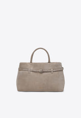 Le Cambon 35 Suede Top Handle Bag