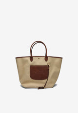 Longchamp Large Le Pliage Basket Bag Beige 10308HGK/S_LONG-035
