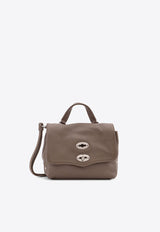 Zanellato Baby Postina Leather Crossbody Bag Taupe 0680100040000BABYZ0183_GREY NOSTALGIA CANAGLIA_44130189