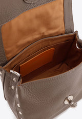 Zanellato Baby Postina Leather Crossbody Bag Taupe 0680100040000BABYZ0183_GREY NOSTALGIA CANAGLIA_44130189