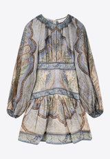 Zimmermann Wanderlust Printed Mini Dress Multicolor 5515DRS262TPBL_Tapestry Blue Multi_44130167