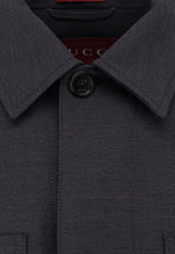 Gucci Essential Wool Overshirt Gray 853006ZAS681076_DARK GREY GREEN MC_44132558