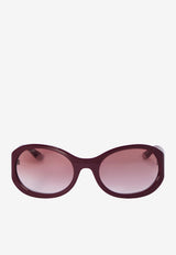 Logo Round Sunglasses