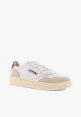 Autry Medalist Leather and Suede Sneakers White AULMLS15WHT TEAK_BIANCO BEIGE_44128581