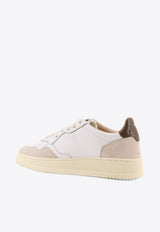 Autry Medalist Leather and Suede Sneakers White AULMLS15WHT TEAK_BIANCO BEIGE_44128581