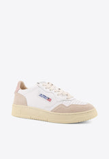 Autry Medalist Leather and Suede Sneakers White AULWLS37WHT POW_Bianco Rosa pastello_44128586