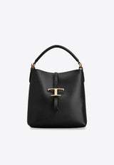 Tod's Mini T-Timeless Leather Bucket Bag Black XBWTSEK0100XSOB999_Black_44130407