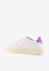 Autry Medalist Leather Low-Top Sneakers White AULWLL08WHT DBERRY_BIANCO VIOLA_44128613