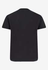 Stone Island Logo-Embroidered Crewneck T-shirt Black