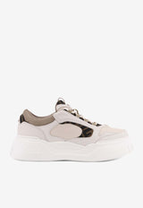 Fendi Leather Low-Top Sneakers White