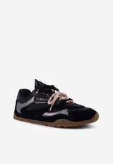 PINKO Leather Low-Top Sneakers Black