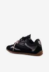 PINKO Leather Low-Top Sneakers Black