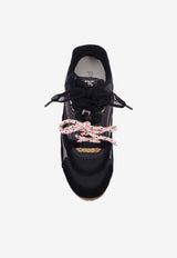 PINKO Leather Low-Top Sneakers Black