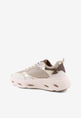 PINKO Leather Low-Top Sneakers Beige