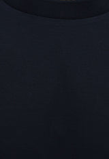 Boss Logo-Printed Crewneck T-shirt Blue 50509277404_Blue_44130204