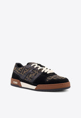 Fendi Monogram Low-Top Sneakers Black