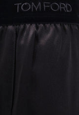 Logo-Embroidered Straight-Leg Pants